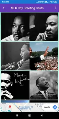 Happy MLK Day Greetings, GIF Wishes, SMS Quotes android App screenshot 1