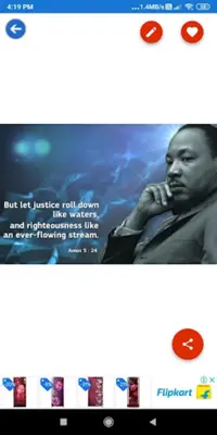 Happy MLK Day Greetings, GIF Wishes, SMS Quotes android App screenshot 2